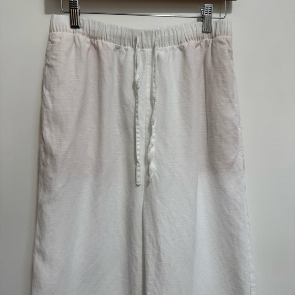Wilfred Aritzia CruiseLinen The Lodge Pant Women Small Wide Leg Pull On - Picture 3 of 14